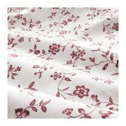 핑크색의 꽃 모티브 침구