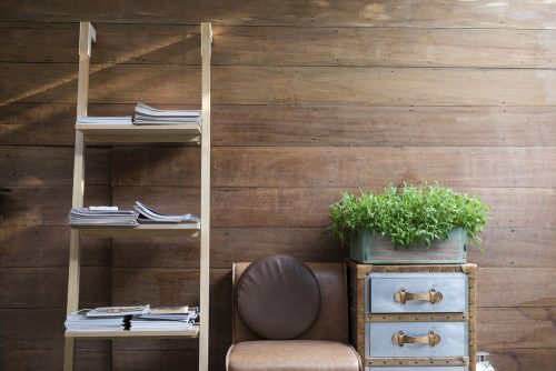 벽 책장과 함께 꾸민 나만의 독서 공간