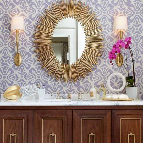 태양 거울 욕실