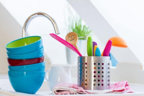 깨끗한 집을 음식 찌꺼기