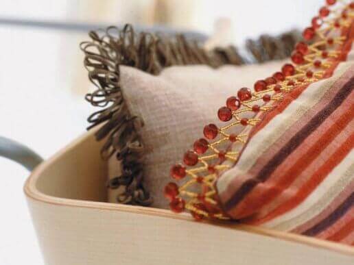 홈 데코를 위한 직물 장식: 테두리, 가두리, 프릴 01