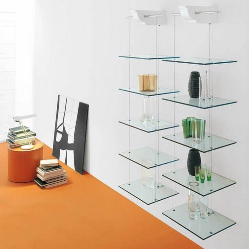 유리 선반 마무리