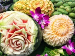 식자재 조각 공예, 무키모노 기술 알아보기