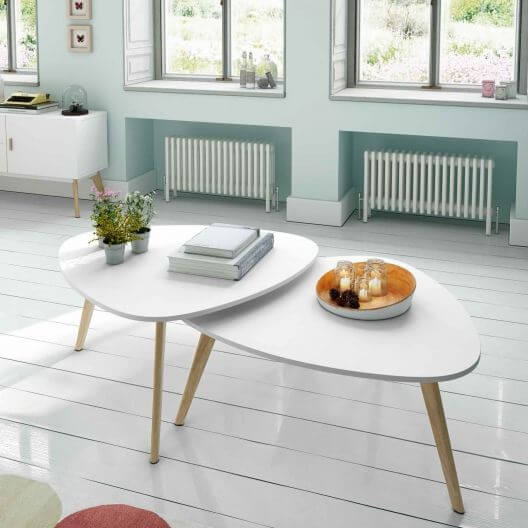 중첩 테이블은 요즘 가구점에서 갈수록 흔하게 볼 수 있다.