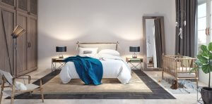 아기를 위한 공간: 침실에서 공간을 만드는 법 01