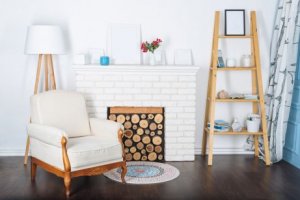 모조 벽난로를 활용한 인테리어
