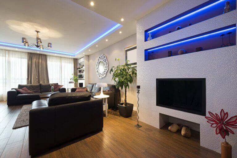 색감 간접 조명