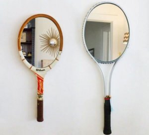 벽을 멋지게 장식하는 라켓