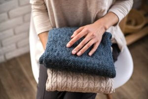 옷에 적합한 용기를 선택한다