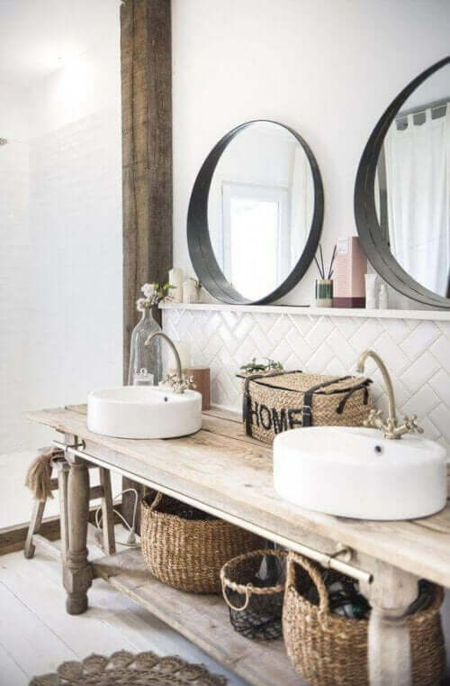 밝은 색 목제 이미지